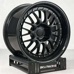Bku Roues en fibre de carbone forgées E88 pour <span class=keywords><strong>Ferrari</strong></span> 488 458 SF90 296 812 F8 FF Gt4c <span class=keywords><strong>F12</strong></span> 19 20 21 pouces Roues en alliage classique 2 pièces - Product Image 1