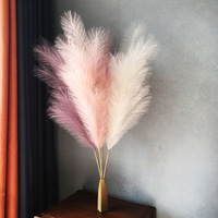 Faux Fluffy Reeds Boho Buatan Pampas Rumput Dekorasi Bunga Tanaman