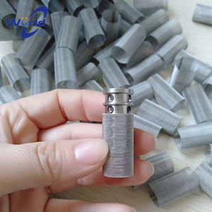 304ステンレス鋼線フィルターカートリッジ フランジ＆バスケットタイプ 平織り 切断サービス 下水処理用メッシュ - Product Image 5