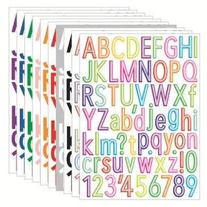 1.5 Inch Letter Stickers 68 Pieces Alphabet Number Symbol Stickers For Sign Self-Adhesive Vinyl Letter Sticker Decals For Office