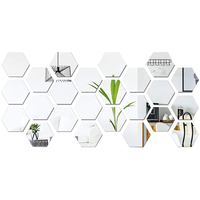 Self Adhesive Acrylic Mirror Sticker Adhesive Craft Mirrors Shatterproof Sheet 2MM Thick Mirror Frameless