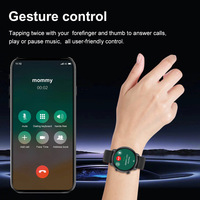 Montre connectée sportive Round Screen T30 PRO avec écran AMOLED de 1,43 pouces, fonction de mesure du rythme cardiaque et de l'oxygénation du sang, et fonction d'appel