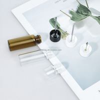 Flacon en verre ambré de 5 ml, 7,5 ml, 15 ml avec bouchon à vis, petit flacon vide pour médicaments avec cuillère doseuse pour poudre