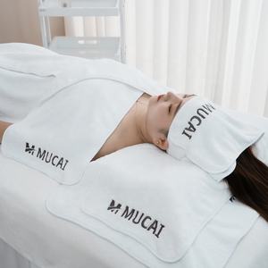 Copriletto cosmetico in velluto lettino da massaggio con foro per il respiro del viso 31x75 "copri lettino da massaggio in pile di corallo morbido - Product Image 2