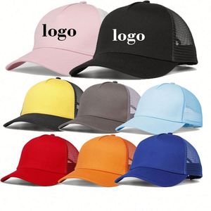 Gorra de Béisbol Trucker de 5 Paneles de Gamuza para Hombre con Logotipo Personalizado, Malla y Parche Bordado - Product Image 1