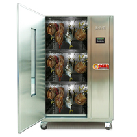 Déshydrateur Alimentaire Professionnel Industriel Commercial 220V en Acier Inoxydable à 18 Plateaux pour Fruits, Légumes et Viandes