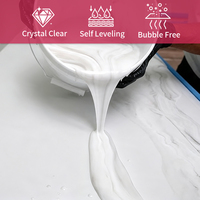 Kit de résine de marbre exotique blanc, revêtement époxy pour comptoirs, époxy à haute viscosité, marbrure résistante aux rayures et au jaunissement