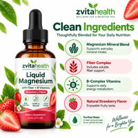 Magnésium liquide en marque blanche 1000 mg avec vitamines C, D, B6, zinc et fibres de cellulose, absorption rapide