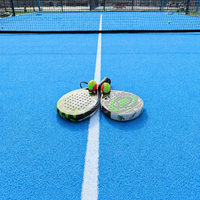 Pista de Pádel Panorámica de Alto Estándar, Efecto Visual Atractivo, Calidad Duradera, Buen Precio, Equipamiento para Pistas de Pádel al Aire Libre