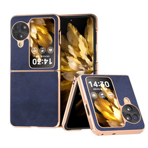 Venta caliente electrochapado suave TPU parachoques PU cuero funda protectora para teléfono para OPPO <span class=keywords><strong>Find</strong></span> N3 <span class=keywords><strong>Flip</strong></span> <span class=keywords><strong>N2</strong></span> <span class=keywords><strong>Flip</strong></span> - Product Image 1
