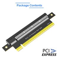 180 grados PCI-E Express GEN5 16X macho hembra extensor adaptador de tarjeta vertical 16X 16X accesorios de computadora para caja de servidor 1U Stock