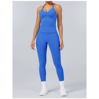 Set Legging Impact Pakaian Fitness Scrunch Bum Gym Legging Tank Top Berbusa Pakaian Olahraga Wanita Seamless Yoga Set