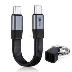 สายชาร์จ USB C to USB C แบบพกพา ขนาด 13 ซม. กำลังไฟ 240W 5A ชาร์จเร็ว รองรับการแสดงผลวิดีโอ 8K - Product Image 3