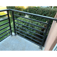 Rampe de clôture de pont en métal Rampe d'escalier en aluminium pour balcon extérieur