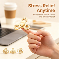Mini Fidget Spinner Classique en Alliage, Gyroscope à Main, Écologique, Portable, Anti-Stress, Jouet de Bureau Unisexe, à partir de 14 ans