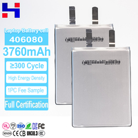 406080 3.9V 3760mAh Baterai Lithium Ion Sel Polimer Kapasitas Tinggi untuk Peralatan Pemantauan Cerdas Power Bank Portabel