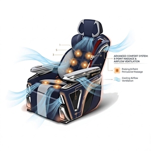 Sedile Auto VIP Certificato di Sicurezza, Conforme ISO, con Controllo <span class=keywords><strong>a</strong></span> Disco Rotante per Upgrade Interni di Van di Lusso - Product Image 1