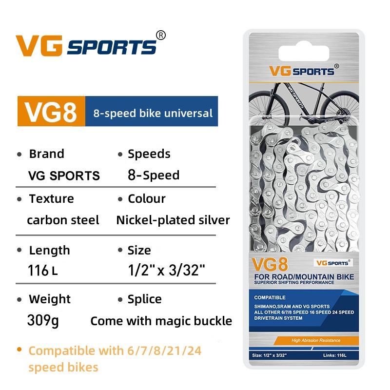 6/7/8s Argent nickelé