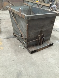 1.5cbm באיכות גבוהה חיצונית משאית אשפה לדלג לפחי המנוף - Product Image 3