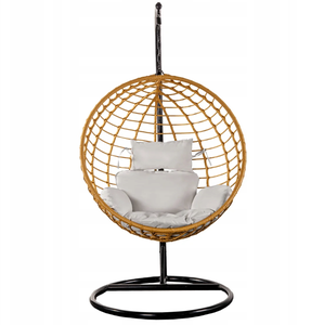 <span class=keywords><strong>Fauteuil</strong></span> de balançoire suspendu en <span class=keywords><strong>forme</strong></span> d'<span class=keywords><strong>oeuf</strong></span> rond populaire Chaises de balançoire de patio en osier et rotin - Product Image 3