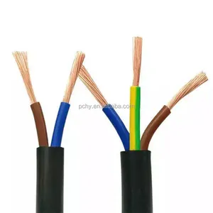 VDE CE personnalisation 2 3 4 5 core 2.5mm2 4mm2 6mm2 10mm2 16mm2 pvc cordon flexible câble d'alimentation