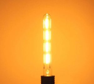 Vintage T225 <span class=keywords><strong>E27</strong></span> LED Ampoule à filament 4W <span class=keywords><strong>2700K</strong></span> Ambre Gradation Lumières Corps en verre B22 pour la maison Hôtel Utilisation décorative - Product Image 6