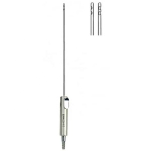 รูตรงกลาง gasparoti cannula สองหลุมสแตนเลสเครื่องมือผ่าตัดไฟฟ้า - Product Image 1