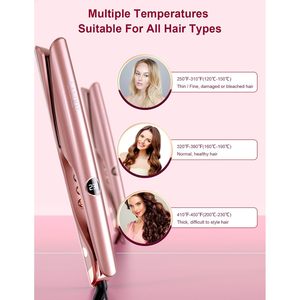 เครื่องหนีบผมและม้วนผม 2 in 1 ยี่ห้อ Landot ขนาด 1 นิ้ว แผ่นเซรามิกแบบลอยตัว แรงดันไฟฟ้าคู่ มอเตอร์ DC ความเร็ว 1 ระดับ - Product Image 5