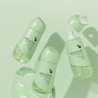 En stock – Flacon pompe en PET vert pour lotion, 70 ml, 80 ml, 100 ml – Ensemble de flacons cosmétiques à pulvérisation fine pour écran solaire et brume hydratante