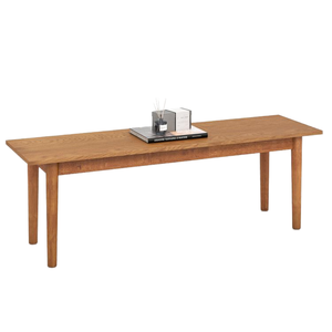 Banc de salle à manger en bois massif, design moderne et minimaliste, pieds en bois de caoutchouc durables, non pliable, meubles pour la salle à manger, l'entrée - Product Image 1