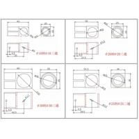 Conector en T de Aleación de Aluminio 16-30mm, Junta Fija para Tren de Aterrizaje de Drones Agrícolas, Soporte Horizontal y Vertical, Venta al por Mayor