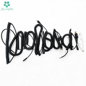 Benutzer definiertes 5-adriges PU-Spiral kabel Gewickeltes <span class=keywords><strong>USB</strong></span>-C-zu-<span class=keywords><strong>USB</strong></span>-C-Typ-PU-Daten ladekabel <span class=keywords><strong>USB</strong></span>-Tipo-C-PU-Kabel - Product Image 6