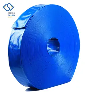 flexible PVC lay flat water irrigation tubes / farm irrigation pipe