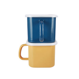 Beyaz serisi emaye kare gıda kapları kolu ve emaye kapak 1.2L 1.45L 2.65L - Product Image 6