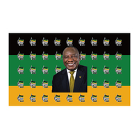 Gahumi Professional System Articles électoraux en Afrique du Sud Vente en gros de haute qualité Drapeau de la campagne électorale de l'Afrique du Sud ANC
