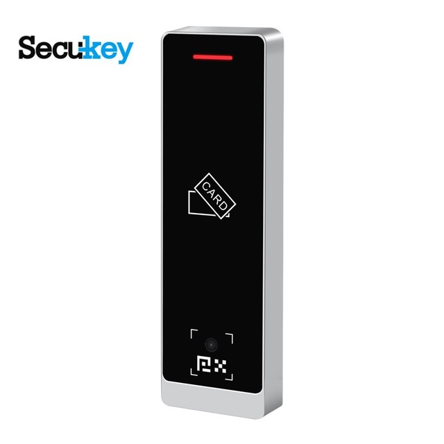 Outdoor Waterproof Dynamic QR/ Bar Code Reader Scanner Wiegand RS485 125KHz or 13.56MHz NFC Door Access Control Card Reader