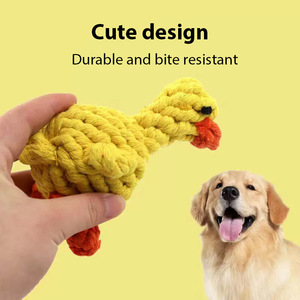 Juguetes de Cuerda de Algodón con Forma de Animal para Perros, Juguetes para Masticar y Aliviar la Dentición - Product Image 6