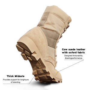 أحذية سلامة تكتيكية عالية الجودة للرجال مع نعل صحراوي باناما تنفس أحذية سلامة مضادة للماء لفصل الشتاء والصيف بالجملة - Product Image 5