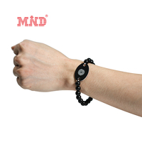 Nouveau design rfid 1k bracelet de contrôle d'accès croisé en bois de bambou recyclé