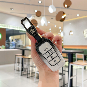 Funda de Silicona y Aleación de Zinc para Llave de Coche Toyota SIENNA, <span class=keywords><strong>Granvia</strong></span>, Highlander, Alphard, CROWN, VELLFIRE, con Anillo para Llavero - Product Image 5