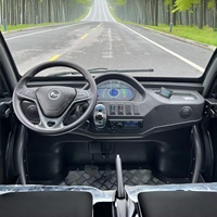 Voiture électrique mini de luxe gris mat avec 6 sièges, autonomie de 80 km, batterie au plomb-acide pour hôtels de villégiature et utilisation immobilière