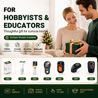 Portable Digital Microscope for Adults With 8 LED 2inch Screen Magnifier Mini Microscope Christmas Birthday Gifts