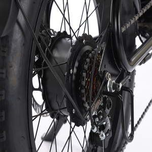 Vélo électrique à pneus larges 20" <span class=keywords><strong>x</strong></span> 4.0, moteur sans balais 500W, style vintage Cafe <span class=keywords><strong>Racer</strong></span>, 7 vitesses, batterie lithium 48V, moyeu arrière - Product Image 5