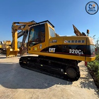 Excavatrice CAT 320C d'occasion reconditionnée en bon état, 20 tonnes, 6 unités, modèle 2024, à vendre
