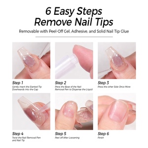 नया कम मोक नाखून गोंद हटाने के लिए 5 मिलीलीटर बहु-कार्यात्मक गैर-विषाक्त क्लिक करें 1 डिजाइन कस्टम में नाखून 3 पर प्रेस के लिए पेन निकालें - Product Image 5