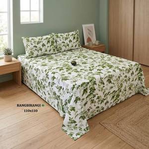 Juego de Ropa de Cama de Algodón 100% con Estampado Descolorido Estilo Jaipur Premium con Fundas de Almohada para Hogar y Hotel - Product Image 6
