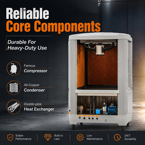 Climatiseur d'entrepôt grande capacité 5 CV, unité de refroidissement industrielle 60 000 BTU, système de climatisation sur pied pour usage commercial 380 V - Product Image 3