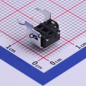 DTSA-62R-V Tactile Switch Through hole Component (THT) Switch Single Pole Single Throw Round Button Right Angle Insert 6.2mm - Product Image 2