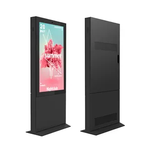 Stand Alone Outdoor Floor Signage Kiosk Ip65 Ip55 Outdoor Digital Signage And Displays Outdoor Waterproof Digital Signage