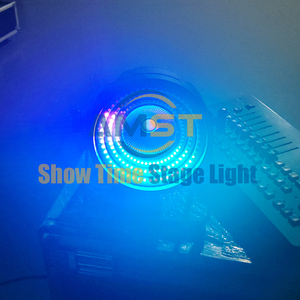 Nouvel arrivage : Projecteur LED COB Abyss 200W blanc chaud avec anneau LED et contrôleur DMX 512 pour DJ, bars, mariages et événements - Product Image 6